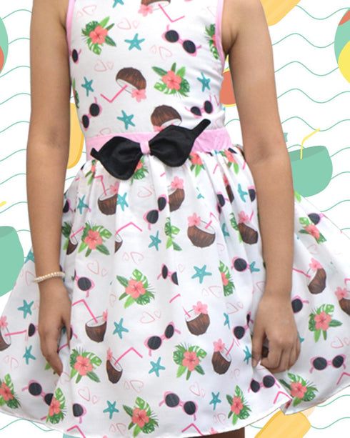 Beach Print Dress